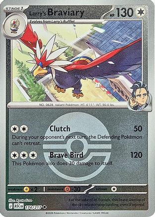 Larry's Braviary (Poke Ball) (174) [ME: Ascended Heroes] Reverse Holofoil - Deck Out Gaming