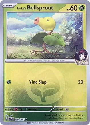 Erika's Bellsprout (Energy Symbol Pattern) (4) [ME: Ascended Heroes] Reverse Holofoil