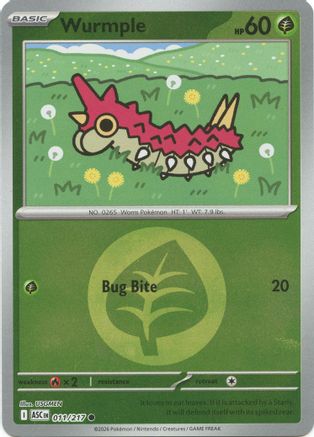 Wurmple (Energy Symbol Pattern) (11) [ME: Ascended Heroes] Reverse Holofoil-1