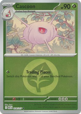 Cascoon (Energy Symbol Pattern) (14) [ME: Ascended Heroes] Reverse Holofoil-1