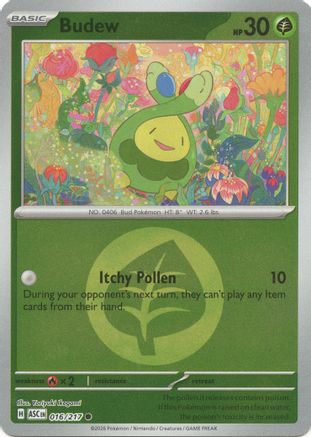 Budew - 016/217 (Energy Symbol Pattern) (16) [ME: Ascended Heroes] Reverse Holofoil