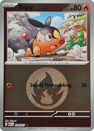 Tepig (Energy Symbol Pattern) (29) [ME: Ascended Heroes] Reverse Holofoil - Deck Out Gaming