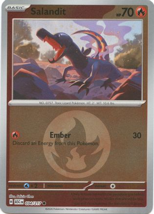 Salandit (Energy Symbol Pattern) (34) [ME: Ascended Heroes] Reverse Holofoil-1