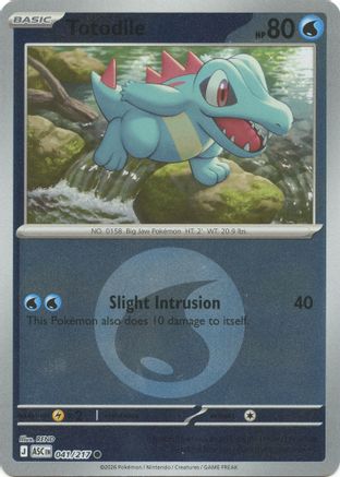 Totodile (Energy Symbol Pattern) (41) [ME: Ascended Heroes] Reverse Holofoil-1