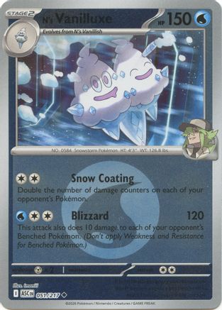 N's Vanilluxe (Energy Symbol Pattern) (51) [ME: Ascended Heroes] Reverse Holofoil-1