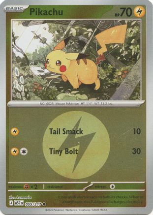 Pikachu (Energy Symbol Pattern) (55) [ME: Ascended Heroes] Reverse Holofoil-1