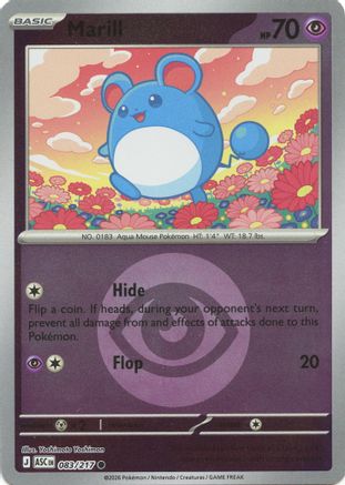 Marill - 083/217 (Energy Symbol Pattern) (83) [ME: Ascended Heroes] Reverse Holofoil-1