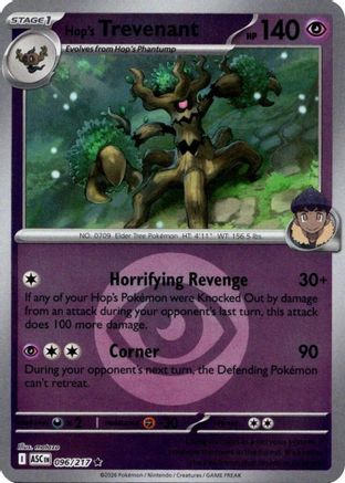 Hop's Trevenant - 096/217 (Energy Symbol Pattern) (96) [ME: Ascended Heroes] Reverse Holofoil - Deck Out Gaming