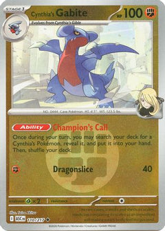 Cynthia's Gabite (Energy Symbol Pattern) (110) [ME: Ascended Heroes] Reverse Holofoil-1