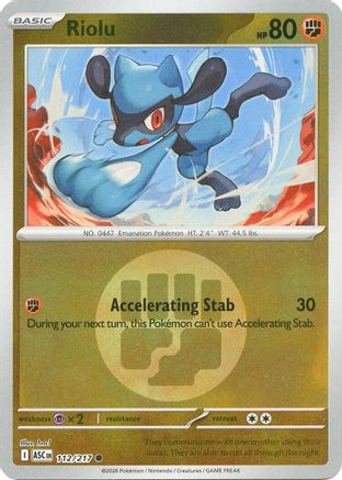 Riolu (Energy Symbol Pattern) (112) [ME: Ascended Heroes] Reverse Holofoil-1