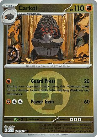 Carkol (Energy Symbol Pattern) (119) [ME: Ascended Heroes] Reverse Holofoil - Deck Out Gaming