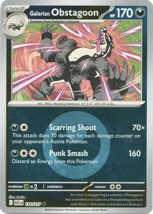 Galarian Obstagoon - 132/217 (Energy Symbol Pattern) (132) [ME: Ascended Heroes] Reverse Holofoil-1
