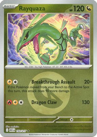 Rayquaza (Energy Symbol Pattern) (153) [ME: Ascended Heroes] Reverse Holofoil
