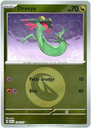 Dreepy - 158/217 (Energy Symbol Pattern) (158) [ME: Ascended Heroes] Reverse Holofoil - Deck Out Gaming