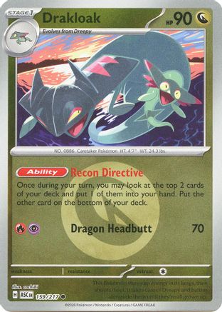 Drakloak - 159/217 (Energy Symbol Pattern) (159) [ME: Ascended Heroes] Reverse Holofoil