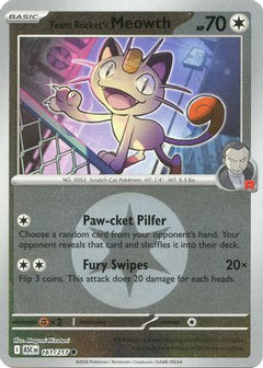 Team Rocket's Meowth (Energy Symbol Pattern) (161) [ME: Ascended Heroes] Reverse Holofoil-1