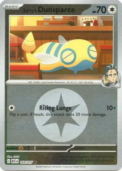 Larry's Dunsparce (Energy Symbol Pattern) (163) [ME: Ascended Heroes] Reverse Holofoil-1