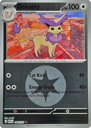 Delcatty (Energy Symbol Pattern) (166) [ME: Ascended Heroes] Reverse Holofoil - Deck Out Gaming