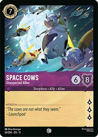 Space Cows - Unexpected Allies (54/204) [Winterspell] - Deck Out Gaming