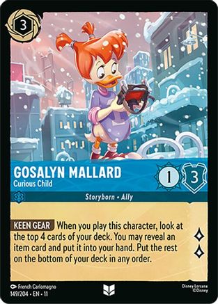 Gosalyn Mallard - Curious Child (149/204) [Winterspell] Cold Foil - Deck Out Gaming