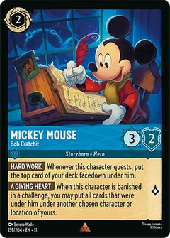 Mickey Mouse - Bob Cratchit (159/204) [Winterspell] Cold Foil - Deck Out Gaming