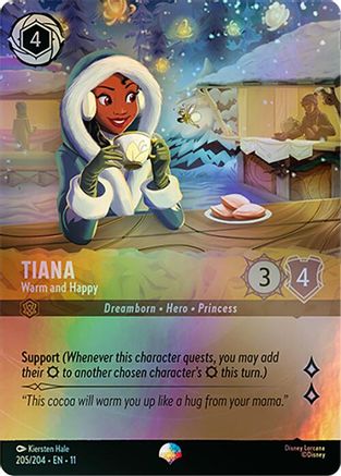 Tiana - Warm and Happy (Epic) (205/204) [Winterspell] Holofoil - Deck Out Gaming