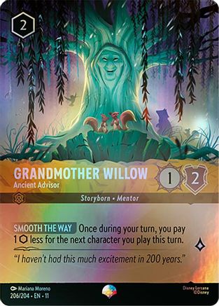 Grandmother Willow - Ancient Advisor (Epic) (206/204) [Winterspell] Holofoil - Deck Out Gaming