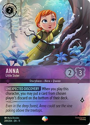 Anna - Little Sister (Epic) (209/204) [Winterspell] Holofoil - Deck Out Gaming
