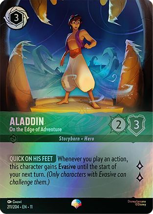 Aladdin - On the Edge of Adventure (Epic) (211/204) [Winterspell] Holofoil - Deck Out Gaming