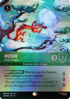 Mushu - Sneaky Dragon (Epic) (212/204) [Winterspell] Holofoil - Deck Out Gaming