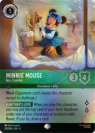 Minnie Mouse - Mrs. Cratchit (Epic) (213/204) [Winterspell] Holofoil - Deck Out Gaming