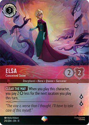Elsa - Concerned Sister (Epic) (215/204) [Winterspell] Holofoil - Deck Out Gaming