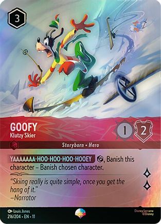 Goofy - Klutzy Skier (Epic) (216/204) [Winterspell] Holofoil - Deck Out Gaming