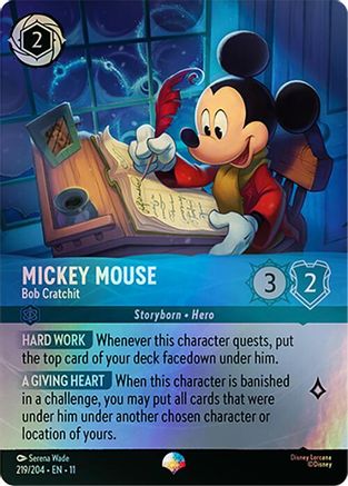 Mickey Mouse - Bob Cratchit (Epic) (219/204) [Winterspell] Holofoil - Deck Out Gaming
