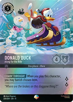 Donald Duck - Along for the Ride (Epic) (220/204) [Winterspell] Holofoil - Deck Out Gaming