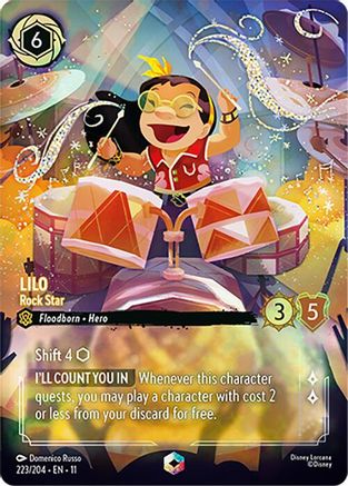 Lilo - Rock Star (Enchanted) (223/204) [Winterspell] Holofoil - Deck Out Gaming
