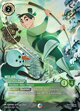 Mulan - Resourceful Recruit (Enchanted) (229/204) [Winterspell] Holofoil - Deck Out Gaming