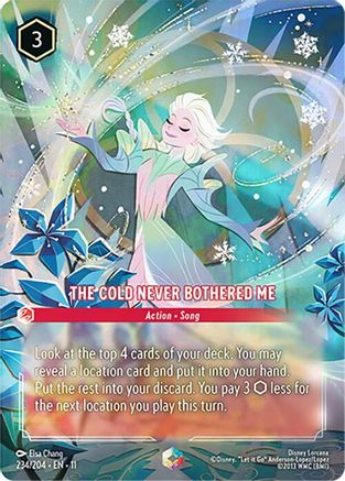 The Cold Never Bothered Me (Enchanted) (234/204) [Winterspell] Holofoil - Deck Out Gaming