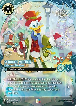 Scrooge McDuck - Reformed Ebenezer (Enchanted) (235/204) [Winterspell] Holofoil - Deck Out Gaming