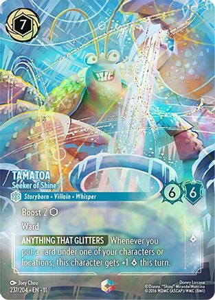 Tamatoa - Seeker of Shine (Enchanted) (237/204) [Winterspell] Holofoil - Deck Out Gaming