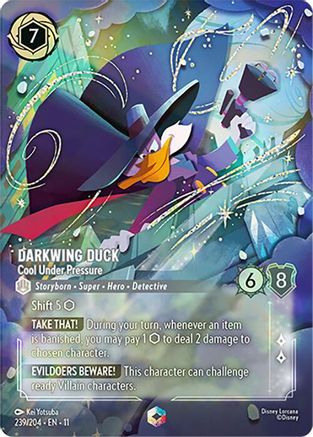 Darkwing Duck - Cool Under Pressure (Enchanted) (239/204) [Winterspell] Holofoil - Deck Out Gaming