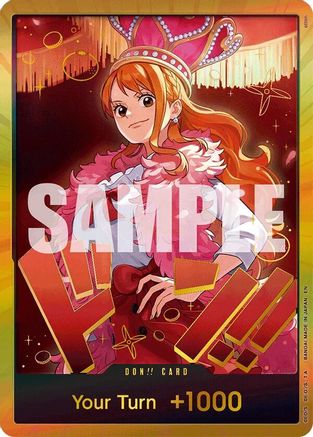 DON!! Card (Nami) (Gold) [Extra Booster: One Piece Heroines Edition] Foil