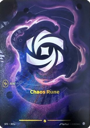 Chaos Rune (Alternate Art) (R05a) [Spiritforged] Foil - Deck Out Gaming