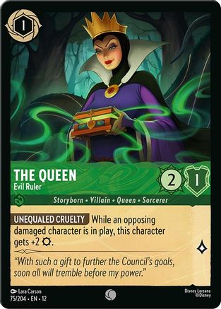 The Queen - Evil Ruler (75/204) [Wilds Unknown] Cold Foil - Deck Out Gaming
