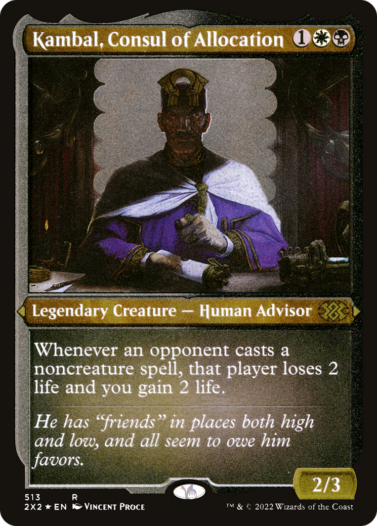 Kambal, Consul of Allocation (Foil Etched) (513) [Double Masters 2022] foil - Deck Out Gaming