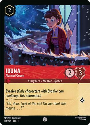 Iduna - Alarmed Queen (Foil) (113/204) [Winterspell] Cold Foil - Deck Out Gaming