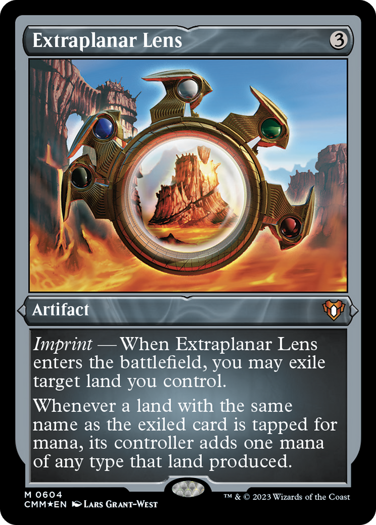 Extraplanar Lens (604) [Commander Masters] etched - Deck Out Gaming
