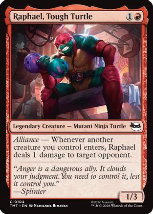 Raphael, Tough Turtle (104) [Teenage Mutant Ninja Turtles] - Deck Out Gaming