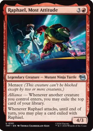 Raphael, Most Attitude (101) [Teenage Mutant Ninja Turtles] foil - Deck Out Gaming