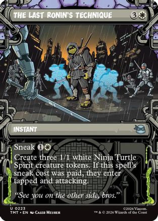 The Last Ronin's Technique (Showcase) (223) [Teenage Mutant Ninja Turtles] foil - Deck Out Gaming